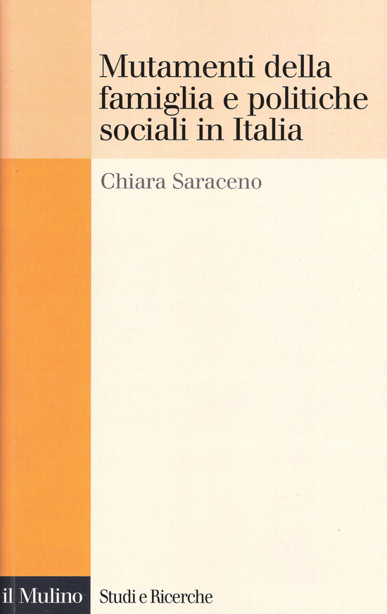 Copertina del libro Mutamenti della famiglia e politiche sociali in Italia