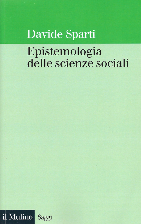 Copertina del libro Epistemologia delle scienze sociali