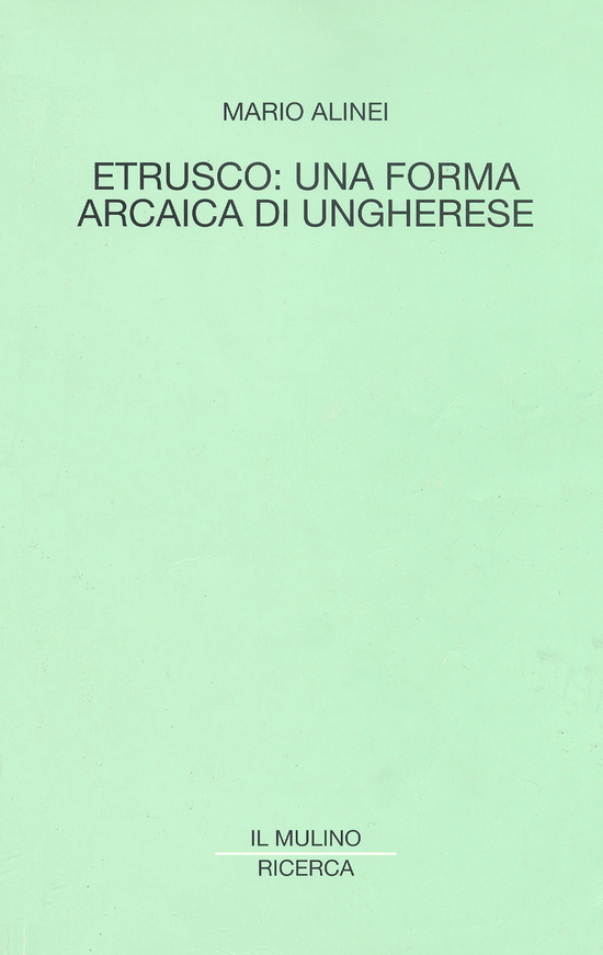 Copertina del libro Etrusco: una forma arcaica di ungherese